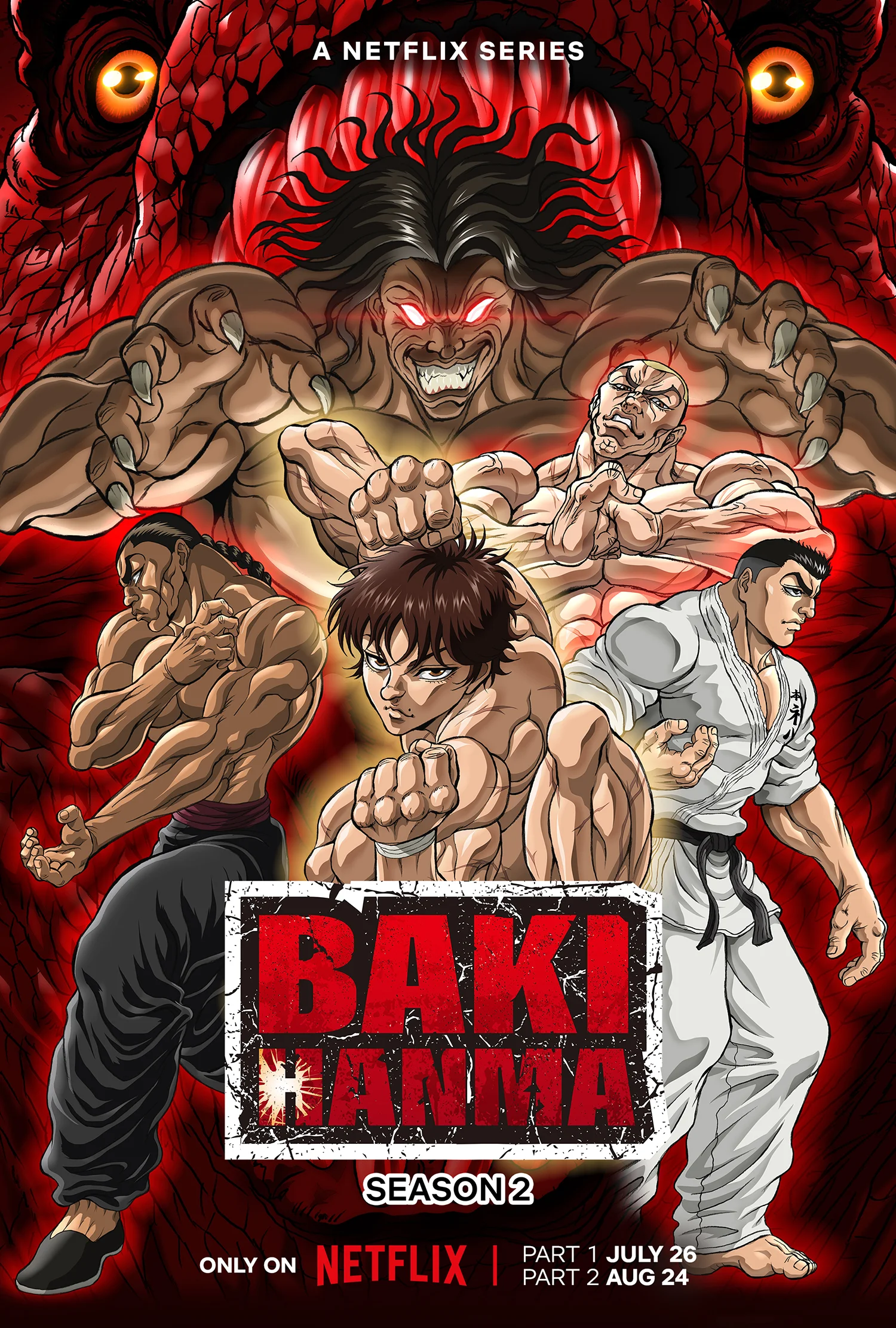Netflix показал трейлер и постер второго сезона аниме «Баки Ханма» - фото 1