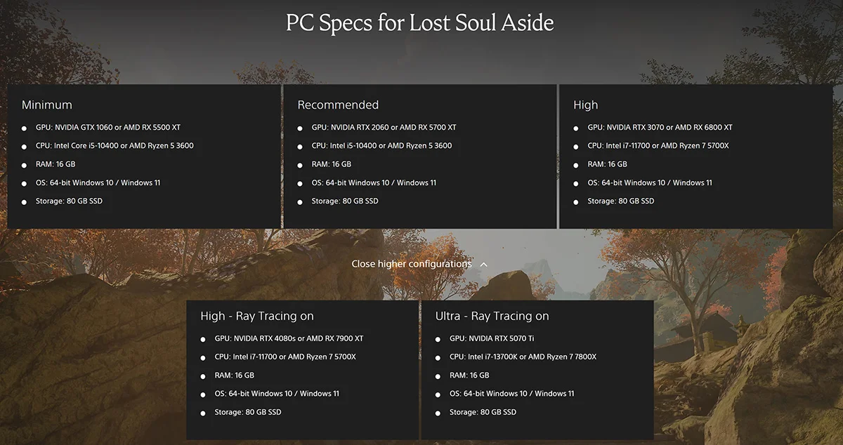 Появились системные требования экшена Lost Soul Aside - фото 1