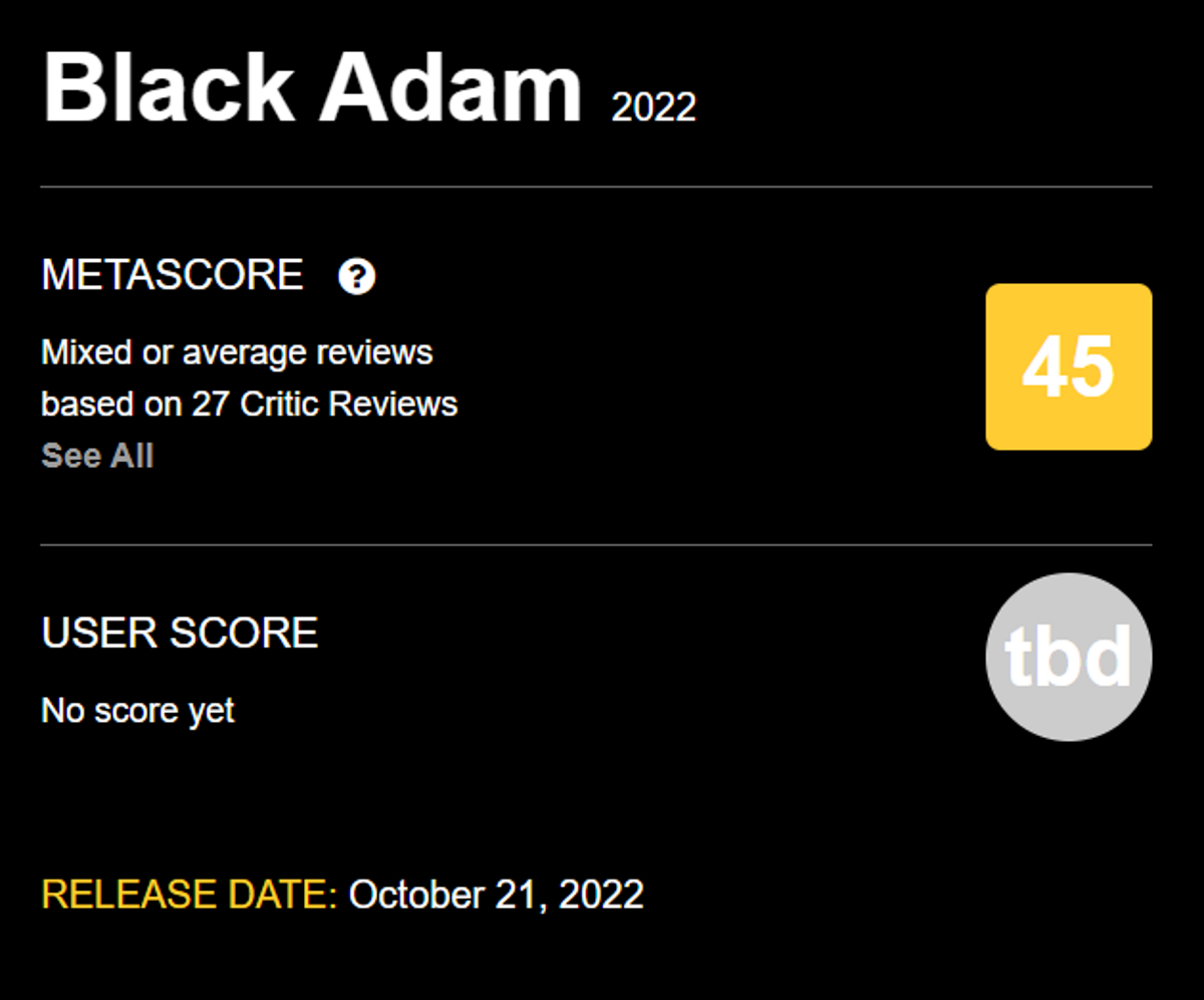 «Чёрный Адам» с Дуэйном Джонсоном заработал неутешительные рейтинги критиков - фото 1