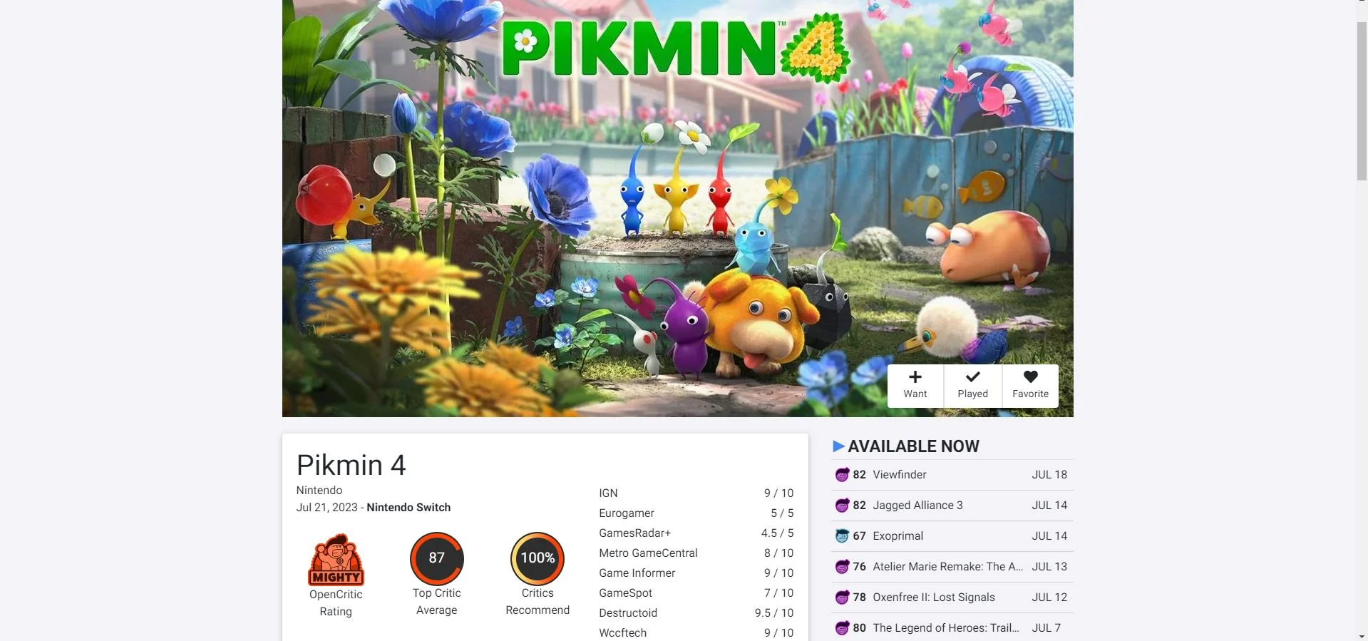 Критики восторженно встретили Pikmin 4 для Nintendo Switch - фото 1