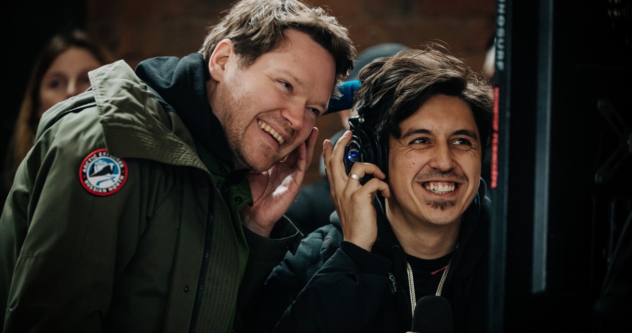 Михаил Китаев и Олег Трофим на съёмках фильма «Майор Грома: Игра» // Источник: Кинопоиск