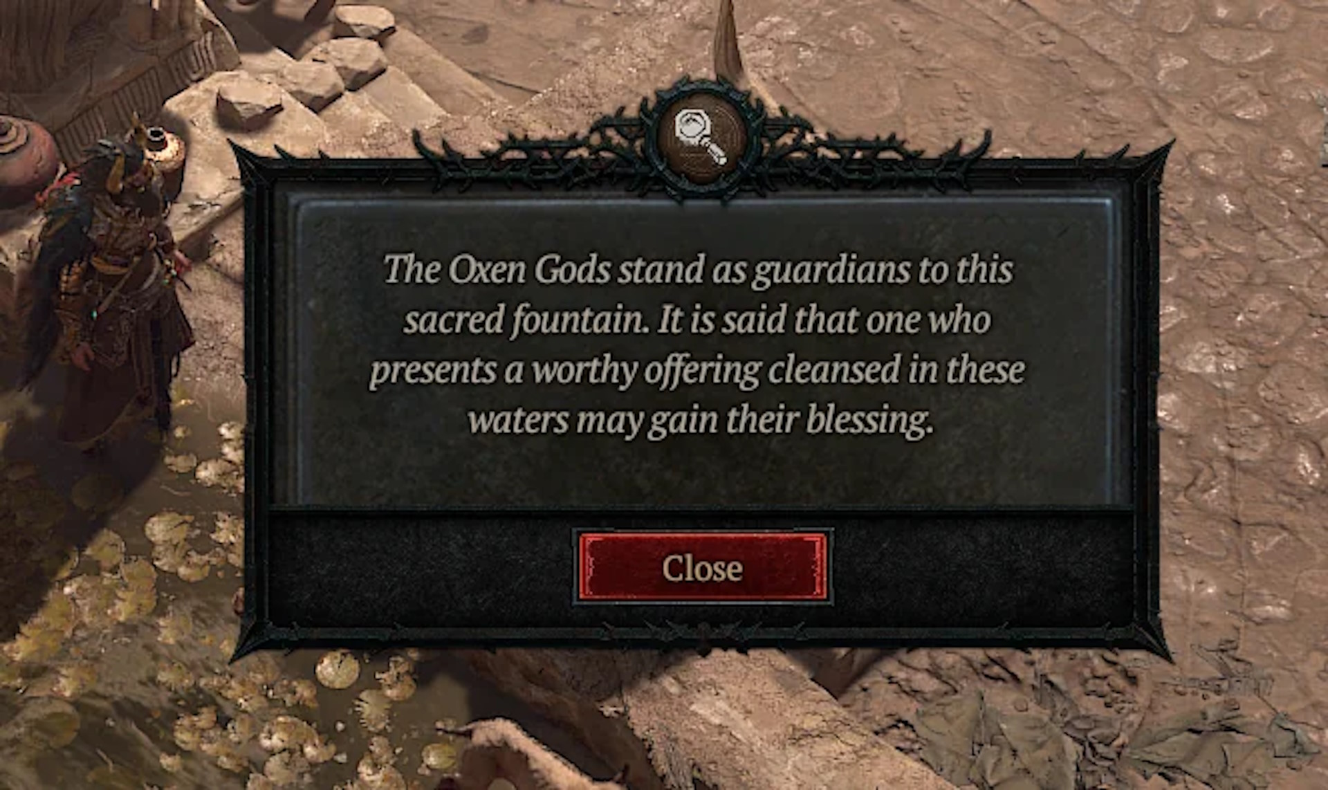 Одна из «коровьих» статуй, требующая «специального подношения». 