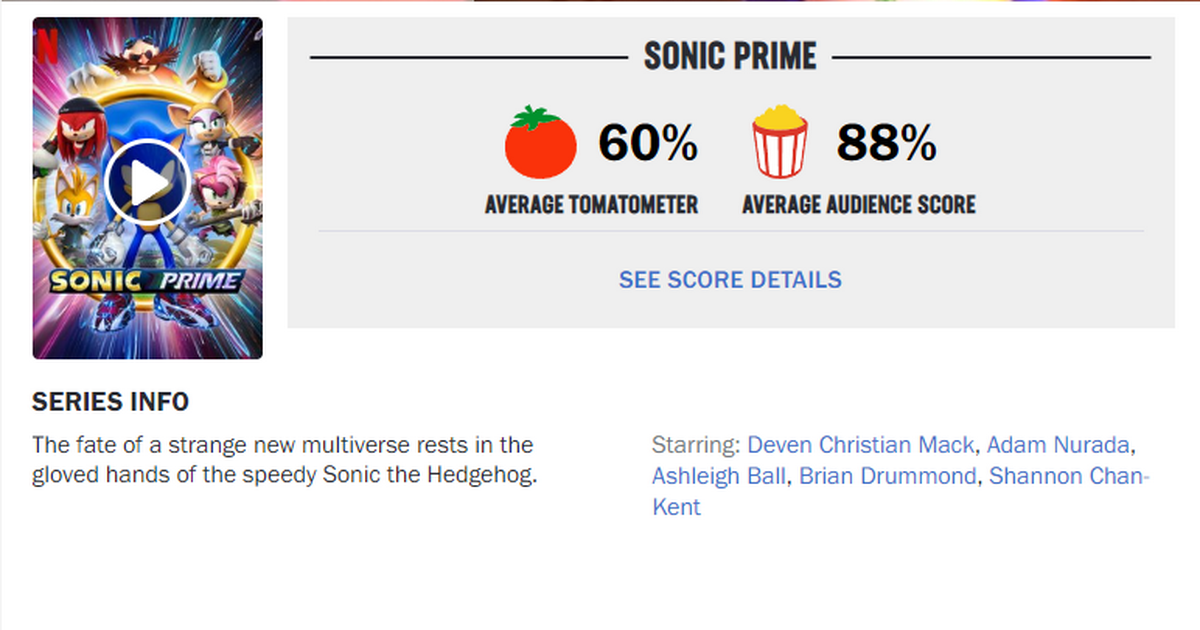 Новые эпизоды сериала Sonic Prime выйдут на Netflix в 2023 году - изображение 1 Новые эпизоды сериала Sonic Prime выйдут на Netflix в 2023 году - фото 1