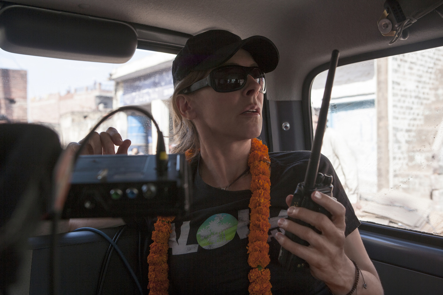 Режиссёр Кэтрин Бигелоу на съёмках политического триллера «Цель номер один» (2012)
Источник: Columbia Pictures