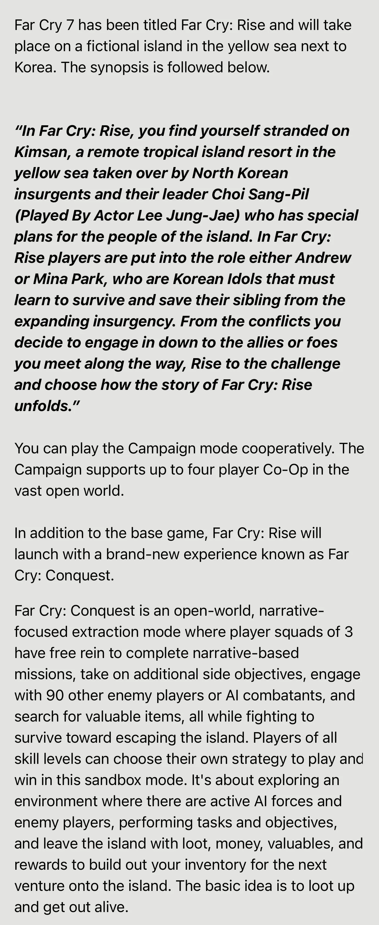 События Far Cry 7 могут развернуться в Корее - фото 1