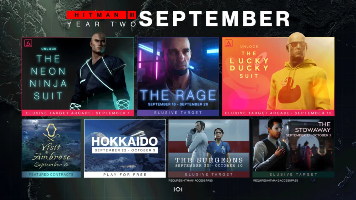Разработчики Hitman 3 представили новый контент для игры на сентябрь - фото 1