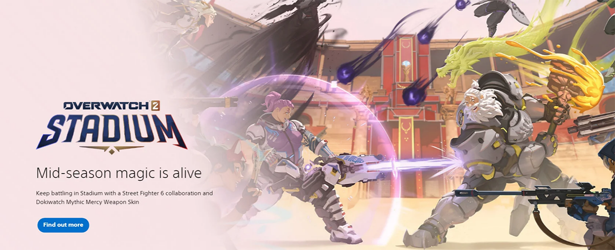 На сайте PlayStation появилась и исчезла страница кроссовера Overwatch 2 и Street Fighter 6 - изображение 1 На сайте PlayStation появилась и исчезла страница кроссовера Overwatch 2 и Street Fighter 6 - фото 1