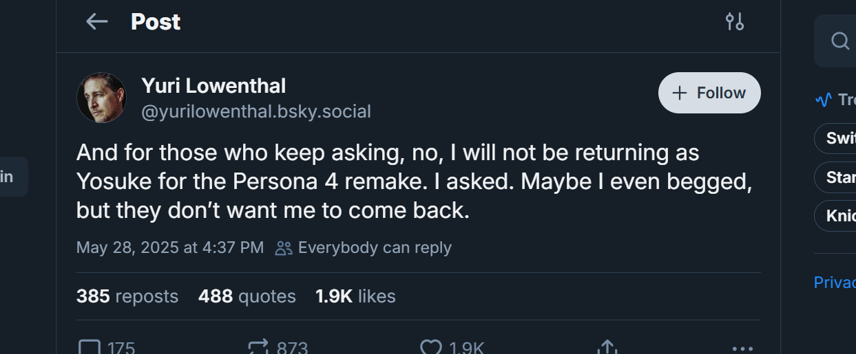 Кажется, ремейк Persona 4 реален — и Юрия Ловенталя в него не позвали - изображение 1 Кажется, ремейк Persona 4 реален — и Юрия Ловенталя в него не позвали - фото 1