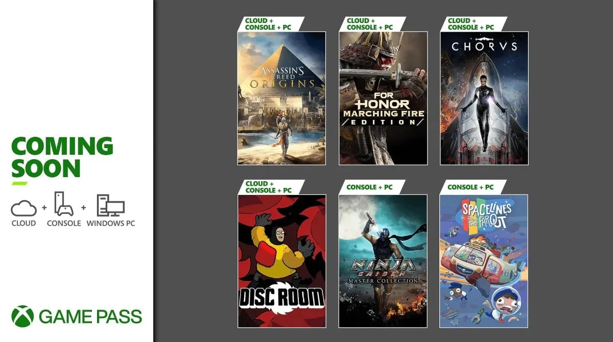 В июне список игр в Xbox Game Pass пополнят Assassinʼs Creed Origins и Ninja Gaiden - фото 1
