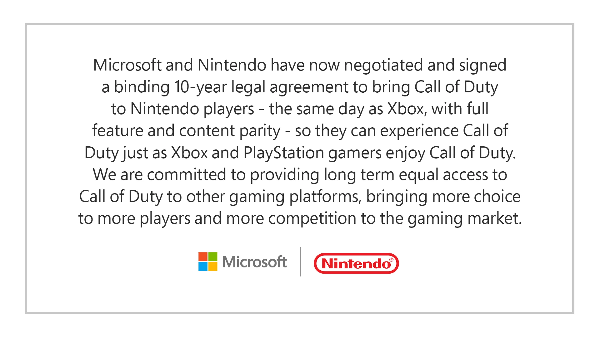 Microsoft и Nintendo договорились о десятилетнем выпуске серии Call of Duty - фото 1