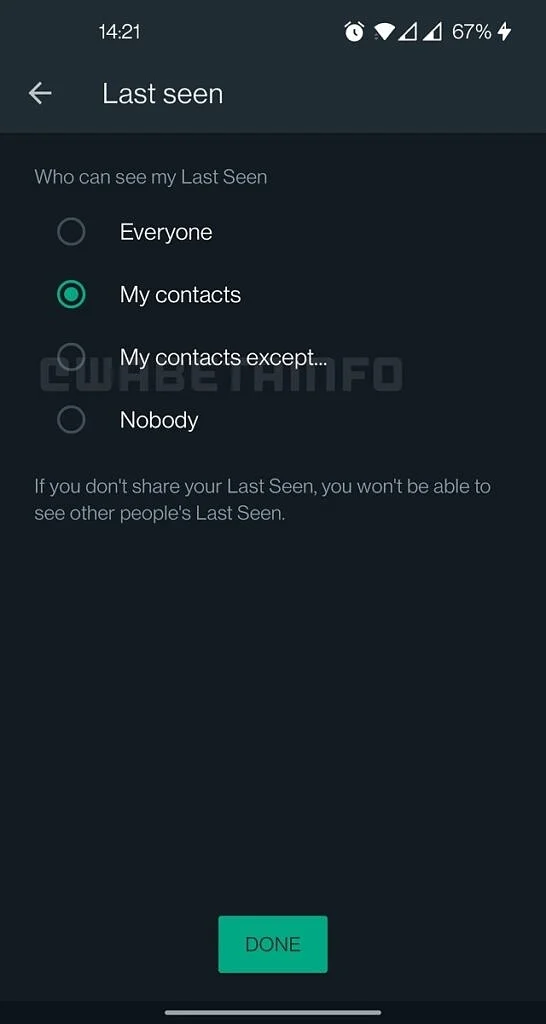 В бете WhatsApp появилась возможность скрыт личную информацию от выбранных контактов - фото 1