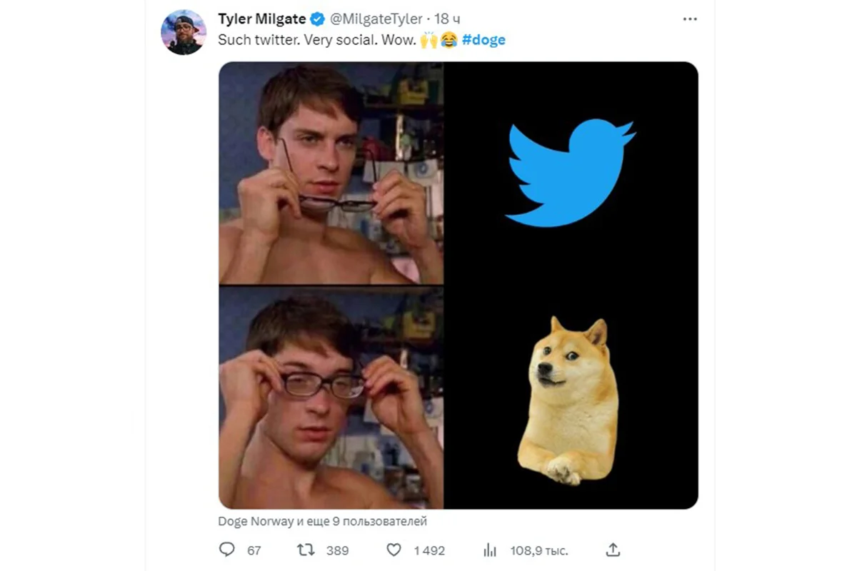 В Twitter строят теории об Илоне Маске и смене логотипа на собачку Doge - фото 10