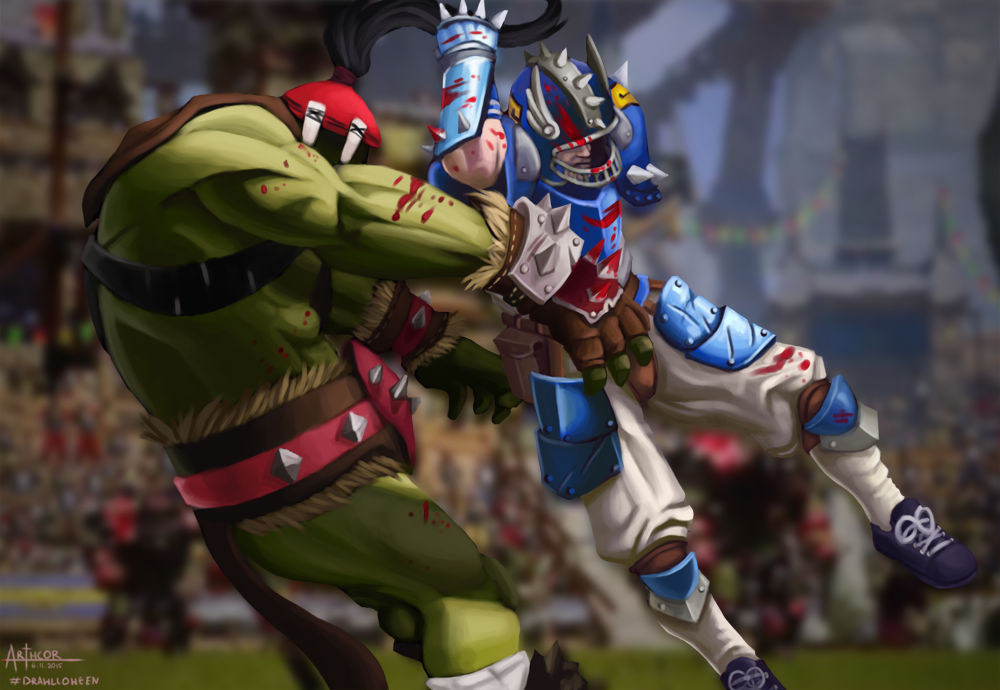 Жестокий спорт: 10 крутых фан-артов по игре Blood Bowl - фото 4