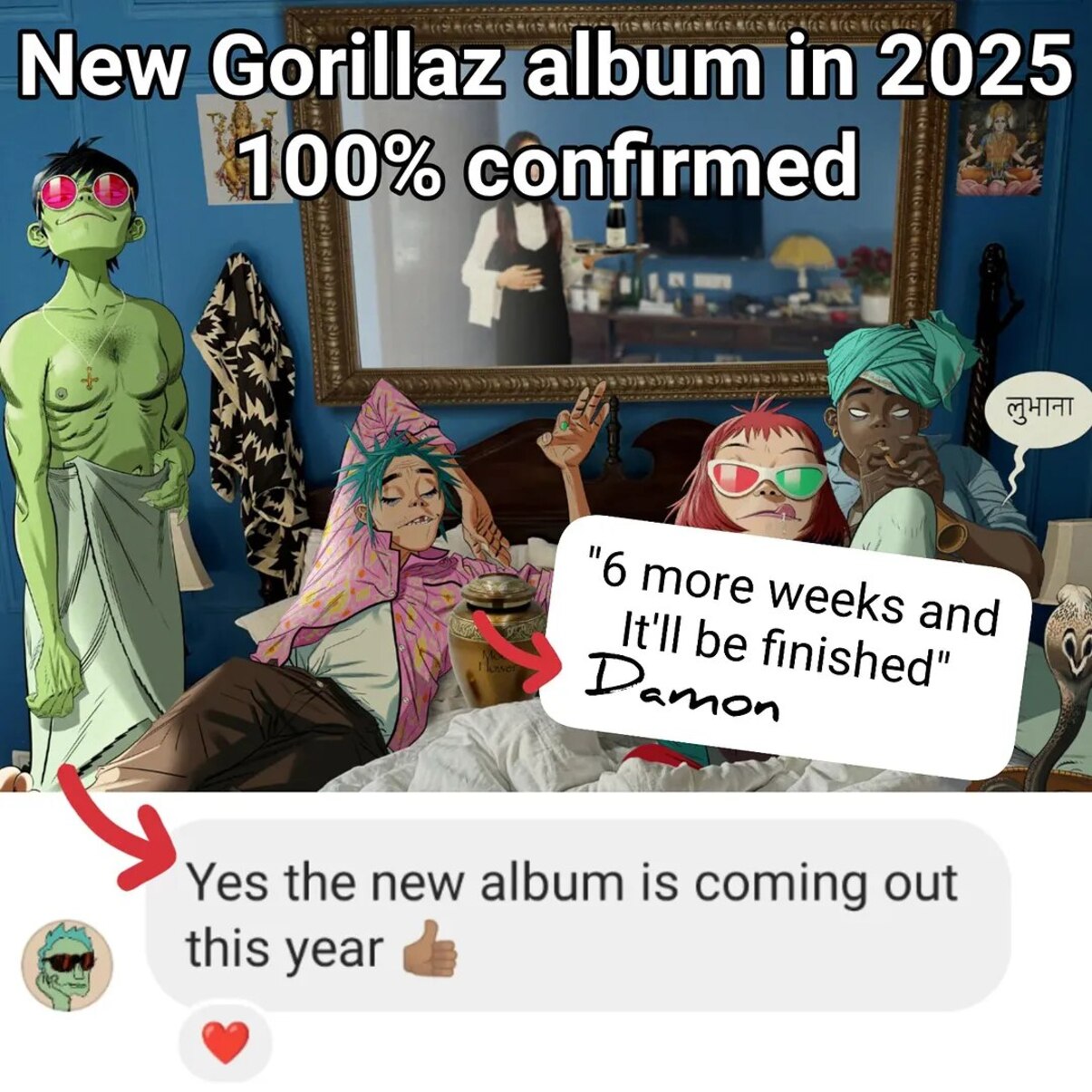 Деймон Албарн: «Новый альбом Gorillaz выйдет в этом году» - изображение 1 Деймон Албарн: «Новый альбом Gorillaz выйдет в этом году» - фото 1