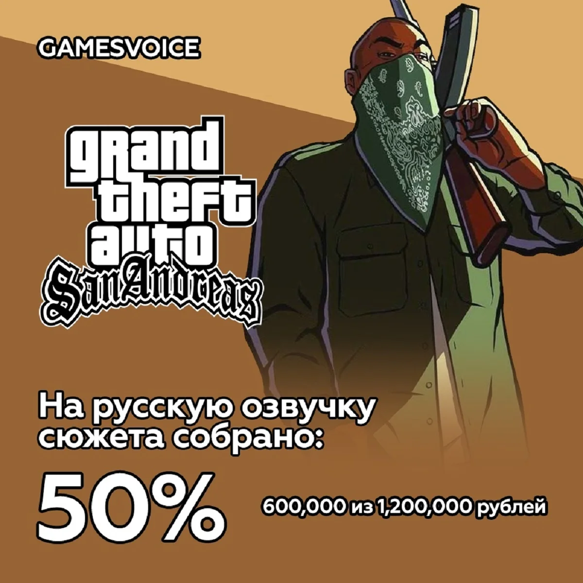 Сборы на русскую озвучку сюжета Grand Theft Auto: San Andreas превысили 600 тыс рублей - фото 1