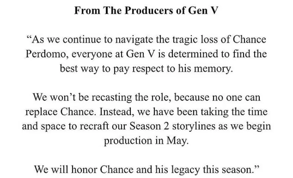 Создатели «Поколения „Ви“» почтят память погибшего Чэнса Пердомо во 2 сезоне шоу - фото 2
