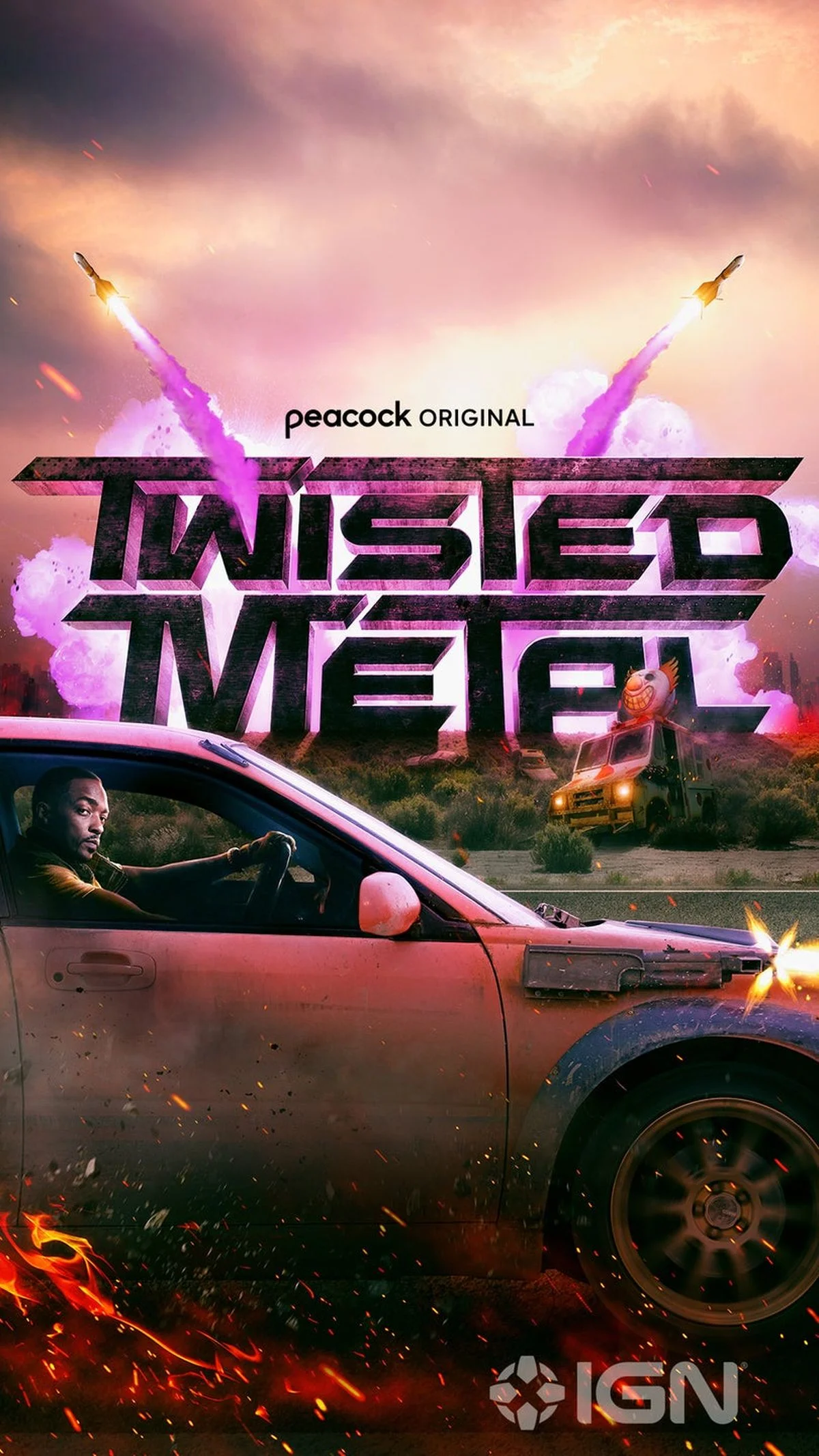 Опубликован первый постер сериала по мотивам Twisted Metal с Энтони Маки - фото 1