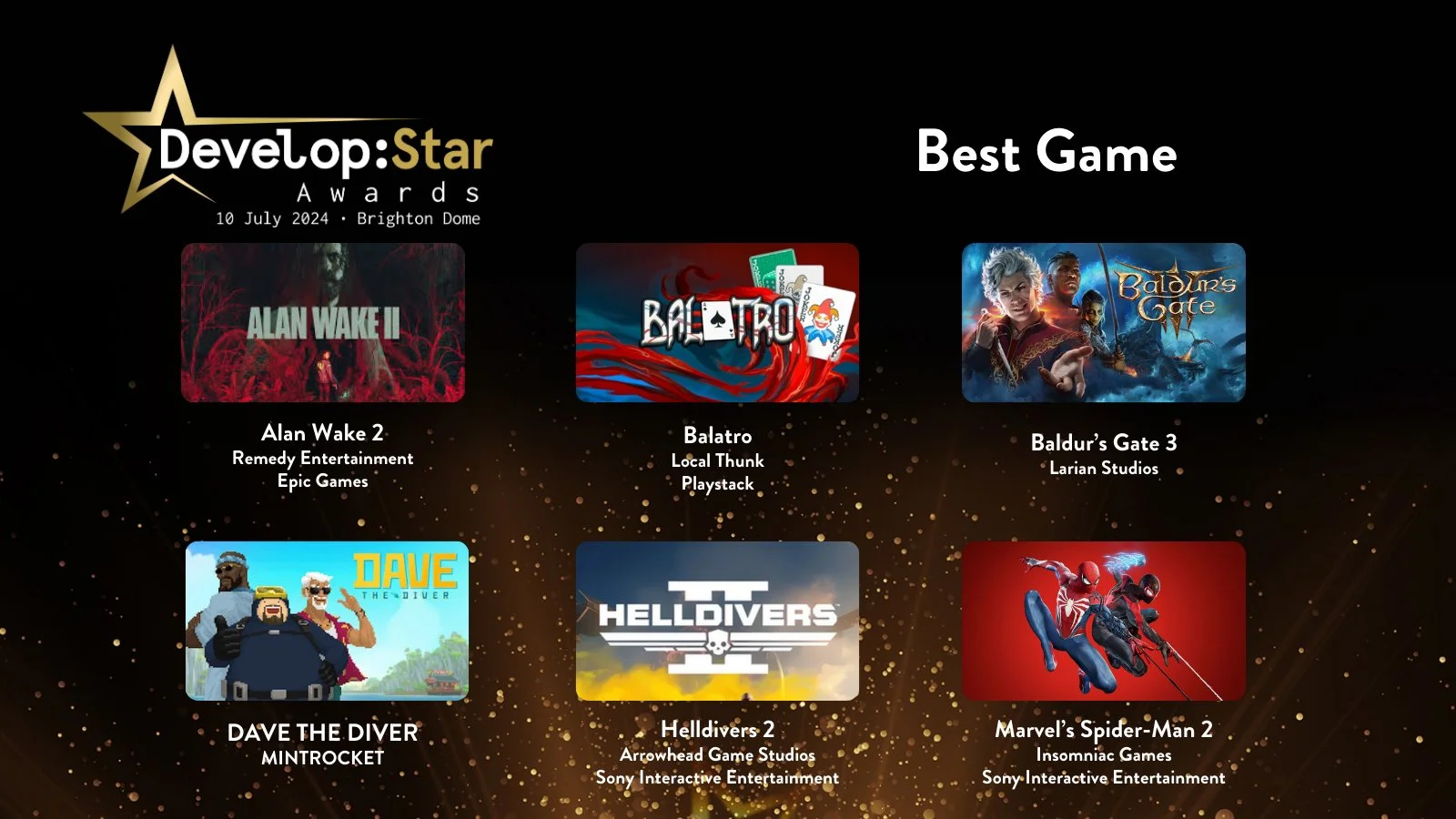 Baldurʼs Gate 3 лидирует в номинациях на Develop: Star Awards 2024 - фото 1