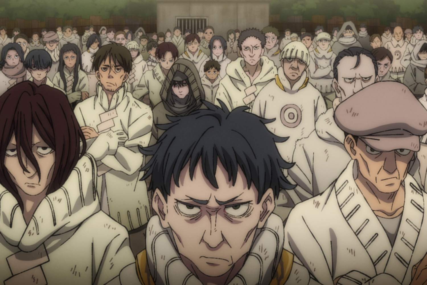Восторженная толпа при виде очередного школьника, готового побороть вселенскую несправедливость
Кадр: Bones Film/Crunchyroll