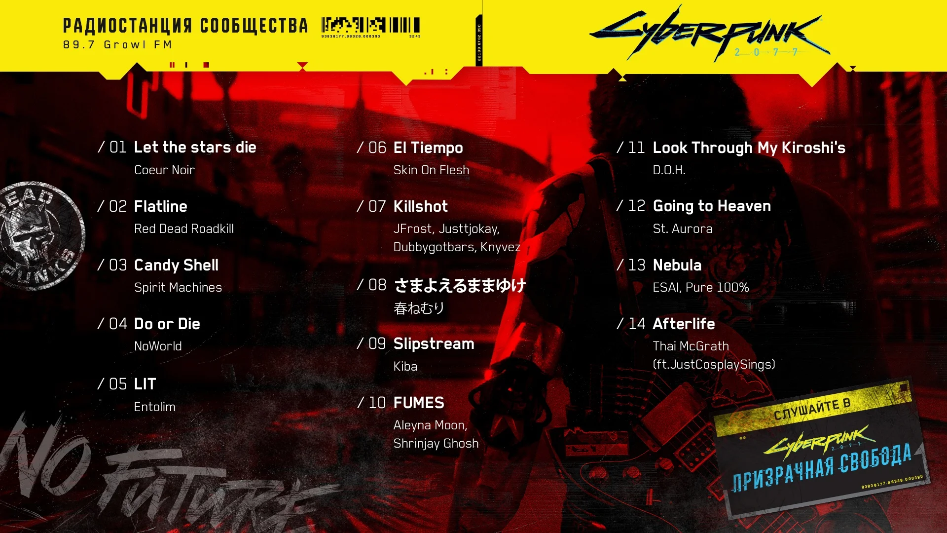В Cyberpunk 2077: Phantom Liberty появятся 14 музыкальных треков фанатов - фото 1