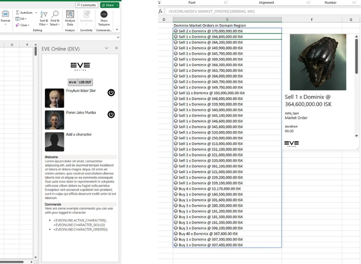 Создатели EVE Online сообщили о бета-тесте интеграции Microsoft Excel в игру - фото 1