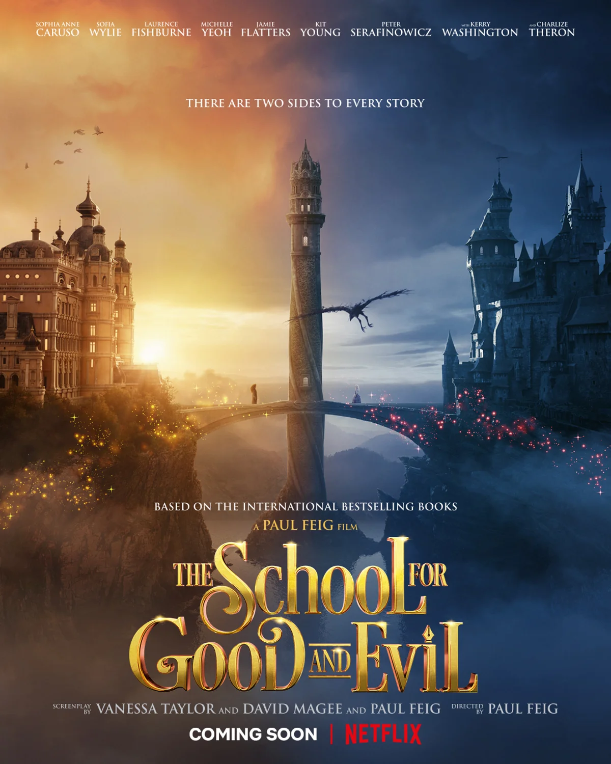 Netflix показал первый тизер «Школы добра и зла» с Шарлиз Терон и Лоренсом Фишбёрном - фото 1