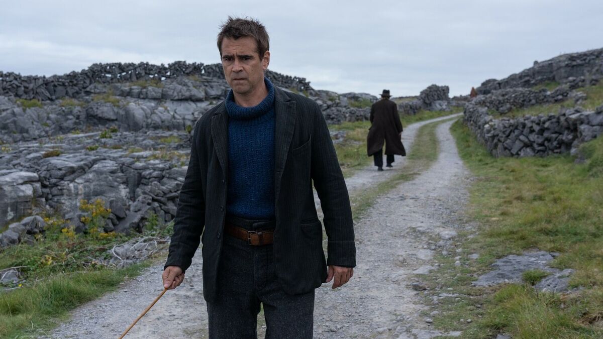 Колин Фарелл на кадре из фильма «Банши Инишерина»