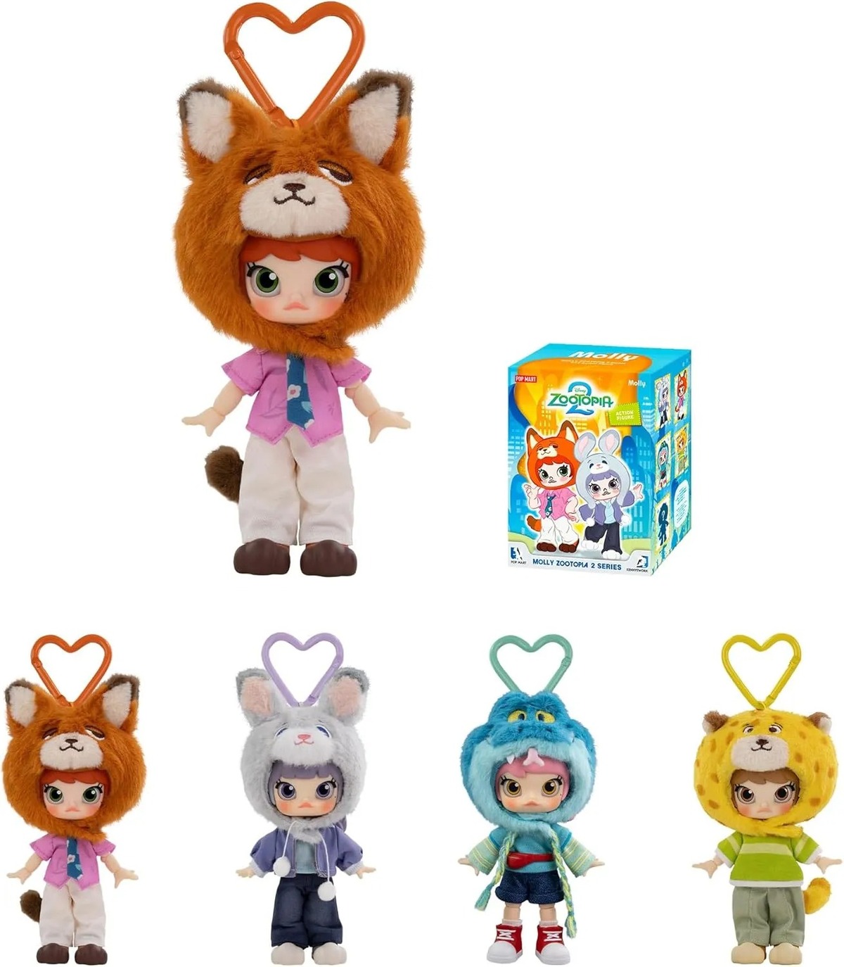 Брелоки POP MART по «Зверополису 2». Источник: Amazon