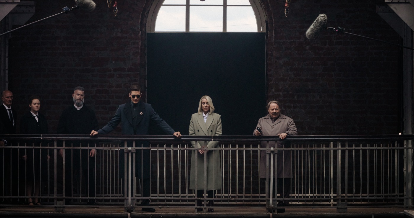 Слева направо: Андрей Трушин, Матвей Лыков, Ольга Сутулова, Алексей Маклаков // Фото со съёмок «Майор Гром: Игра», источник: Кинопоиск