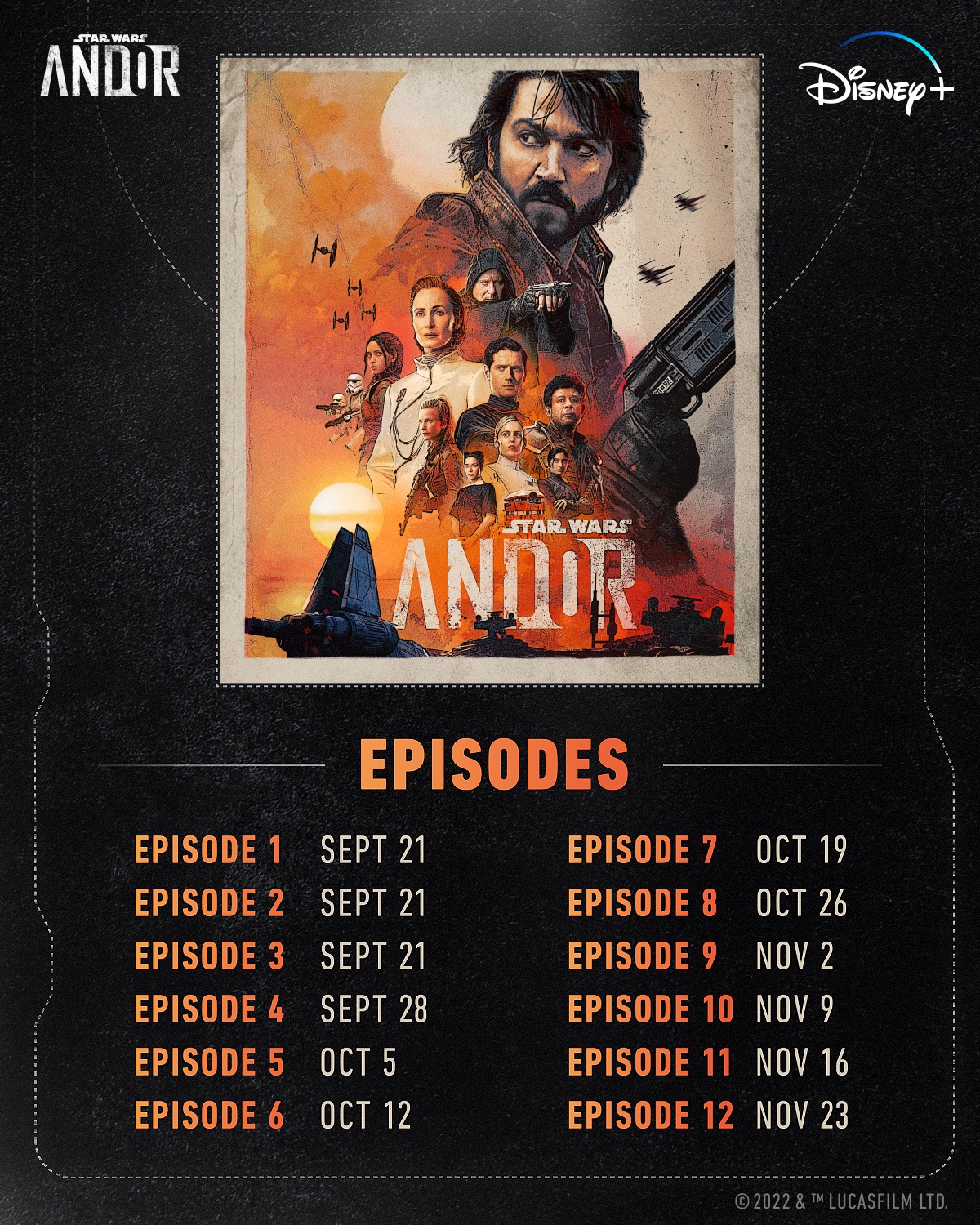 Компания Disney опубликовала расписание выхода серий «Андора» - фото 1