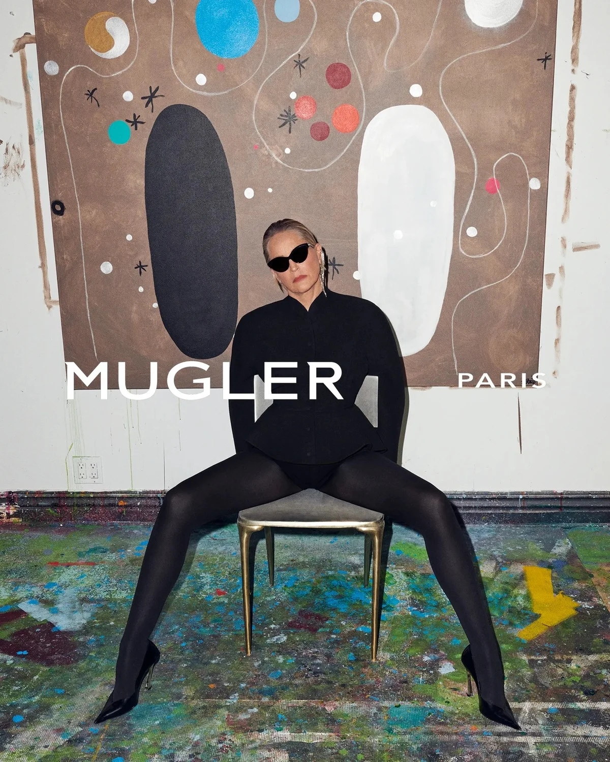 Шэрон Стоун в новой коллекции Mugler Фото: Branislav Simoncik/Courtesy of Mugler