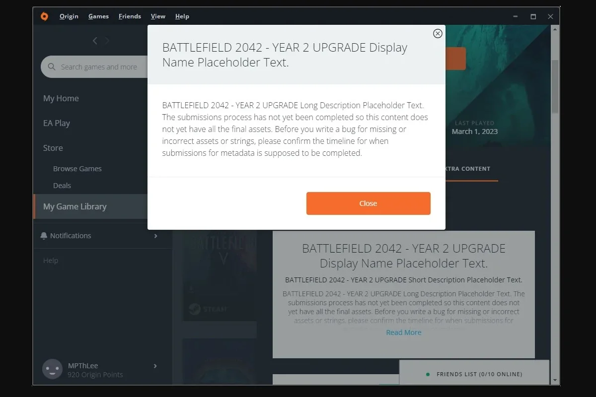 В Origin обнаружили плейсхолдер второго года поддержки Battlefield 2042 - фото 1