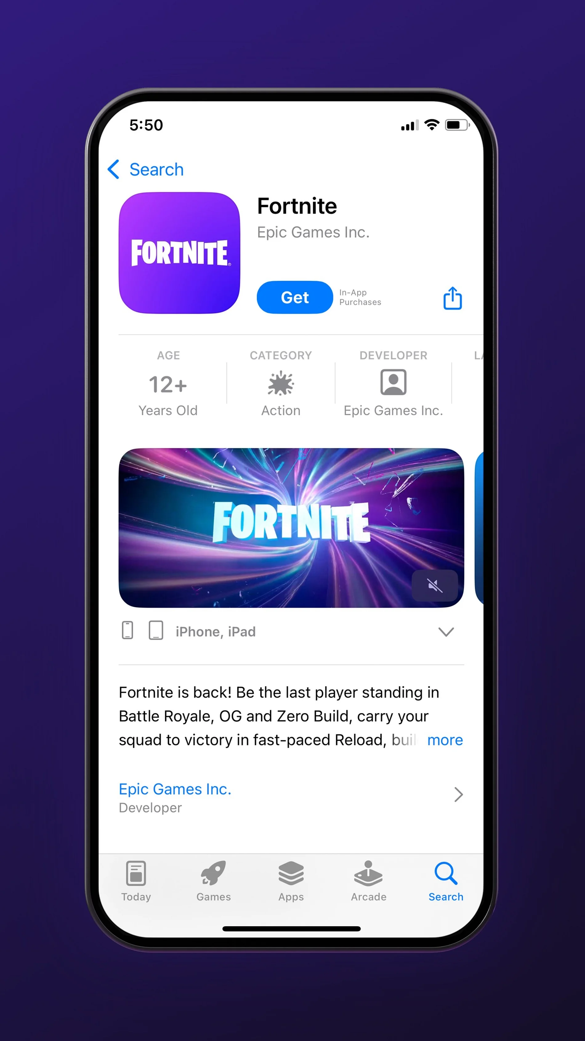 Epic Games празднует возвращение Fortnite в американский App Store - изображение 1 Epic Games празднует возвращение Fortnite в американский App Store - фото 1