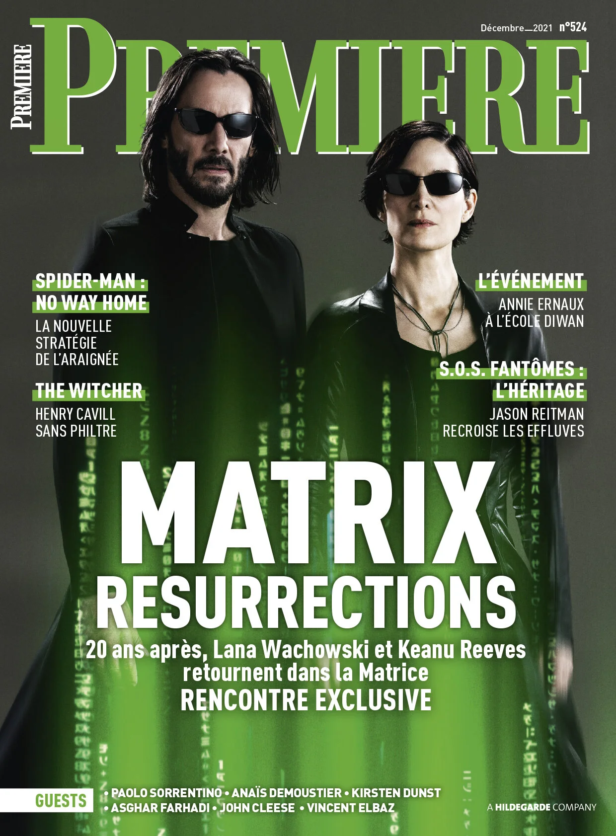 Киану Ривз и Керри-Энн Мосс предстали в образах из «Матрицы» на обложке Premiere - фото 1