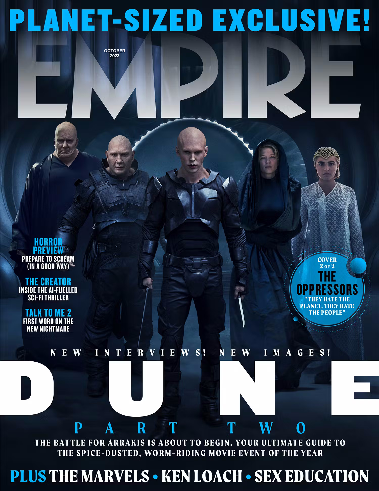 Обложка Empireс героями «Дюны: Часть вторая»