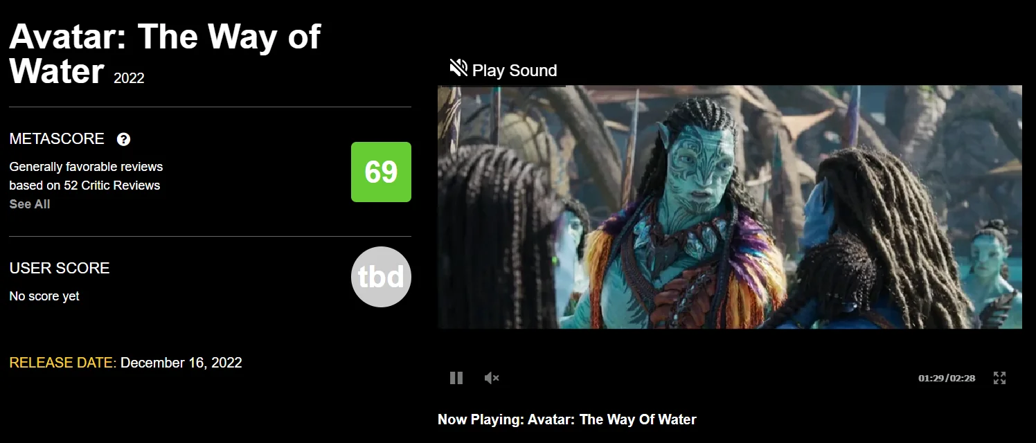 «Аватар: Путь воды» получил сертификат «свежести» на Rotten Tomatoes - фото 2
