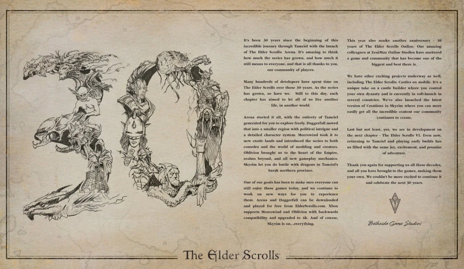 Bethesda поздравила геймеров с 30-летним юбилеем The Elder Scrolls - фото 1