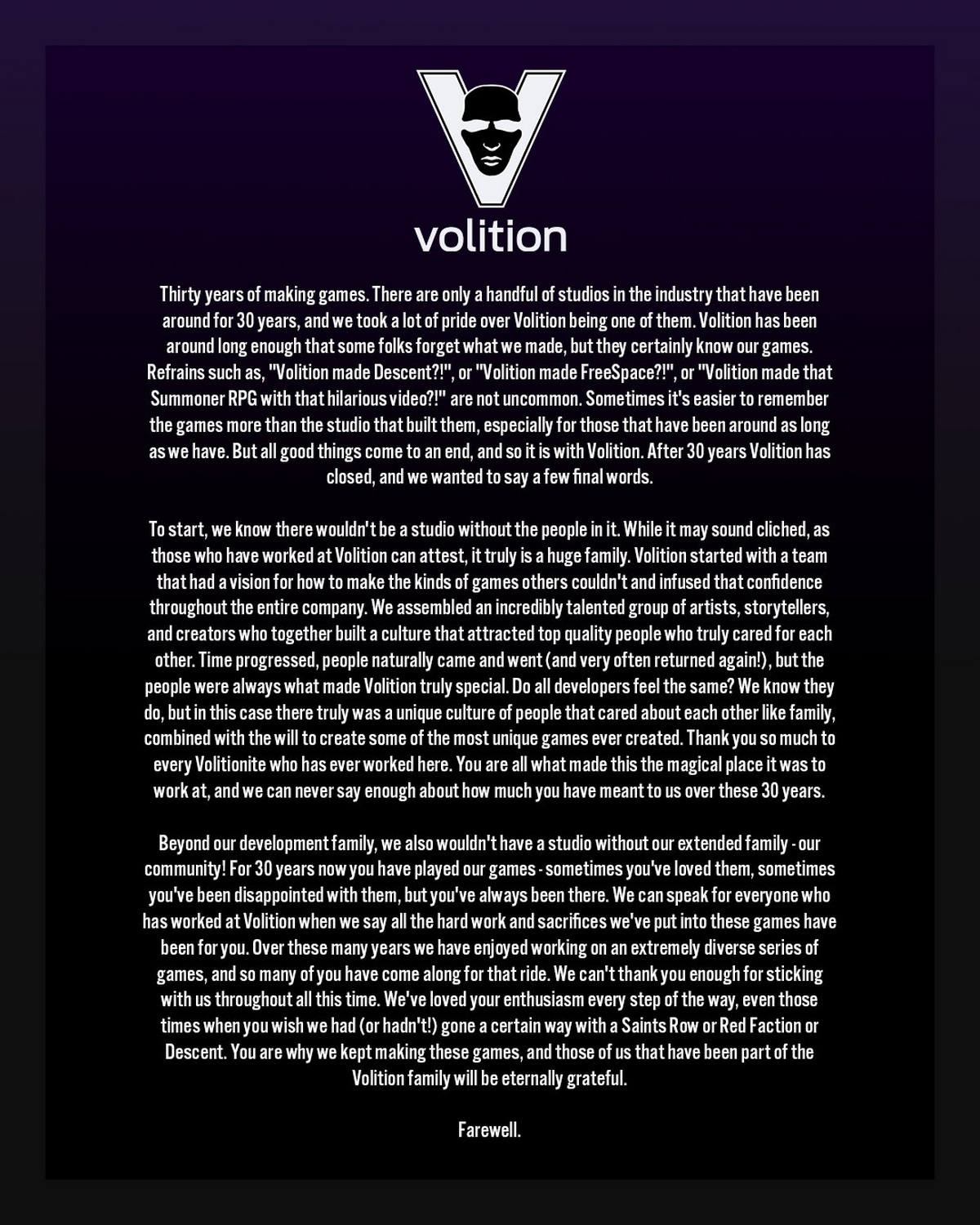 Закрытие Volition не отразится на сериях игр Red Faction и Saints Row - изображение 1 Закрытие Volition не отразится на сериях игр Red Faction и Saints Row - фото 1