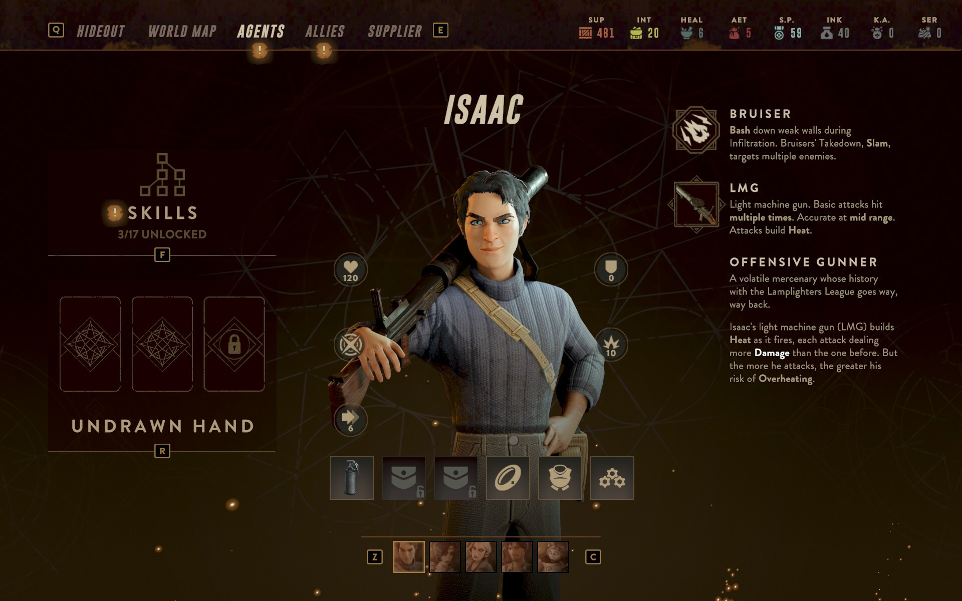 Новый персонаж игры The Lamplighters League – Айзек Греймур