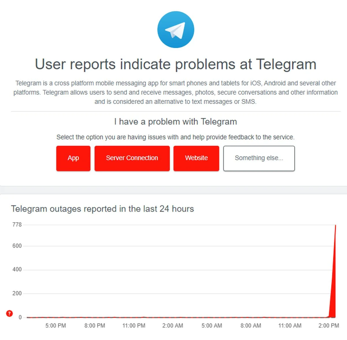 Россияне пожаловались на сбои в работе Telegram - фото 1