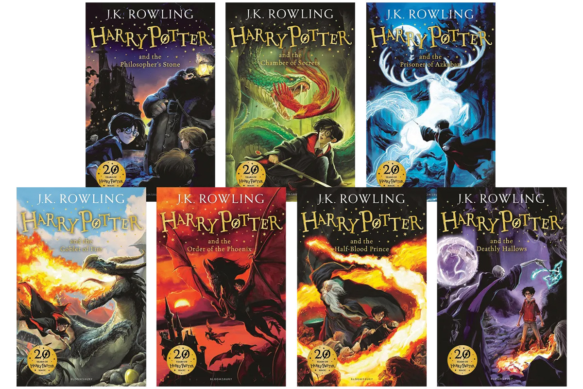 Обложки книг цикла «Гарри Поттер»