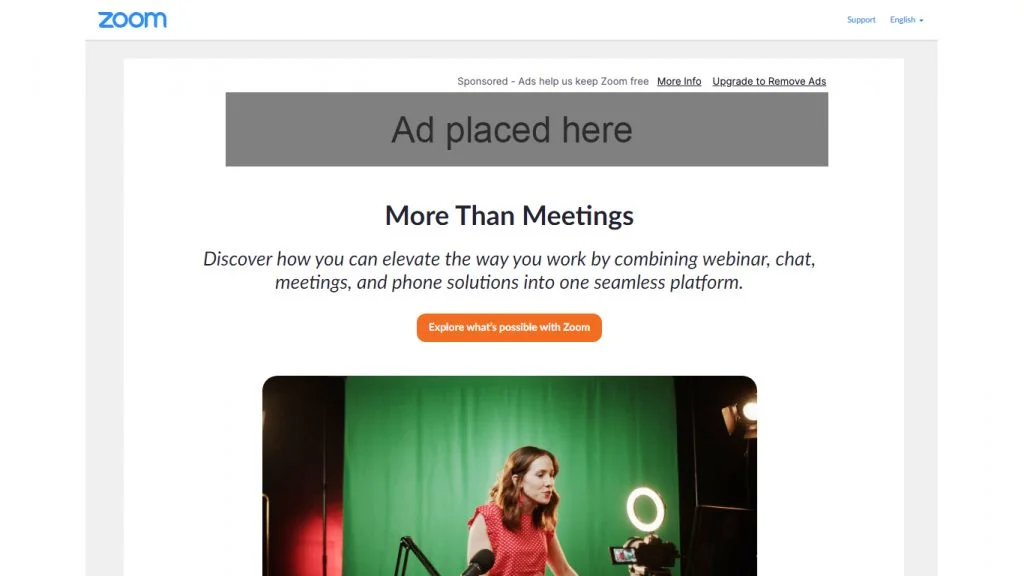 Zoom тестирует показ рекламы для пользователей с бесплатными аккаунтами - фото 1