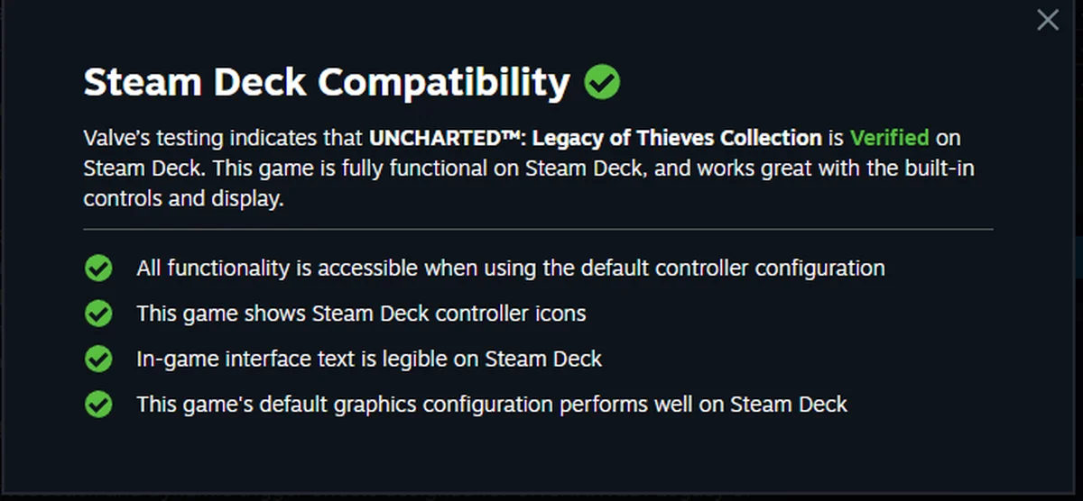 Uncharted 4 и Lost Legacy получили полную совместимость со Steam Deck - фото 1