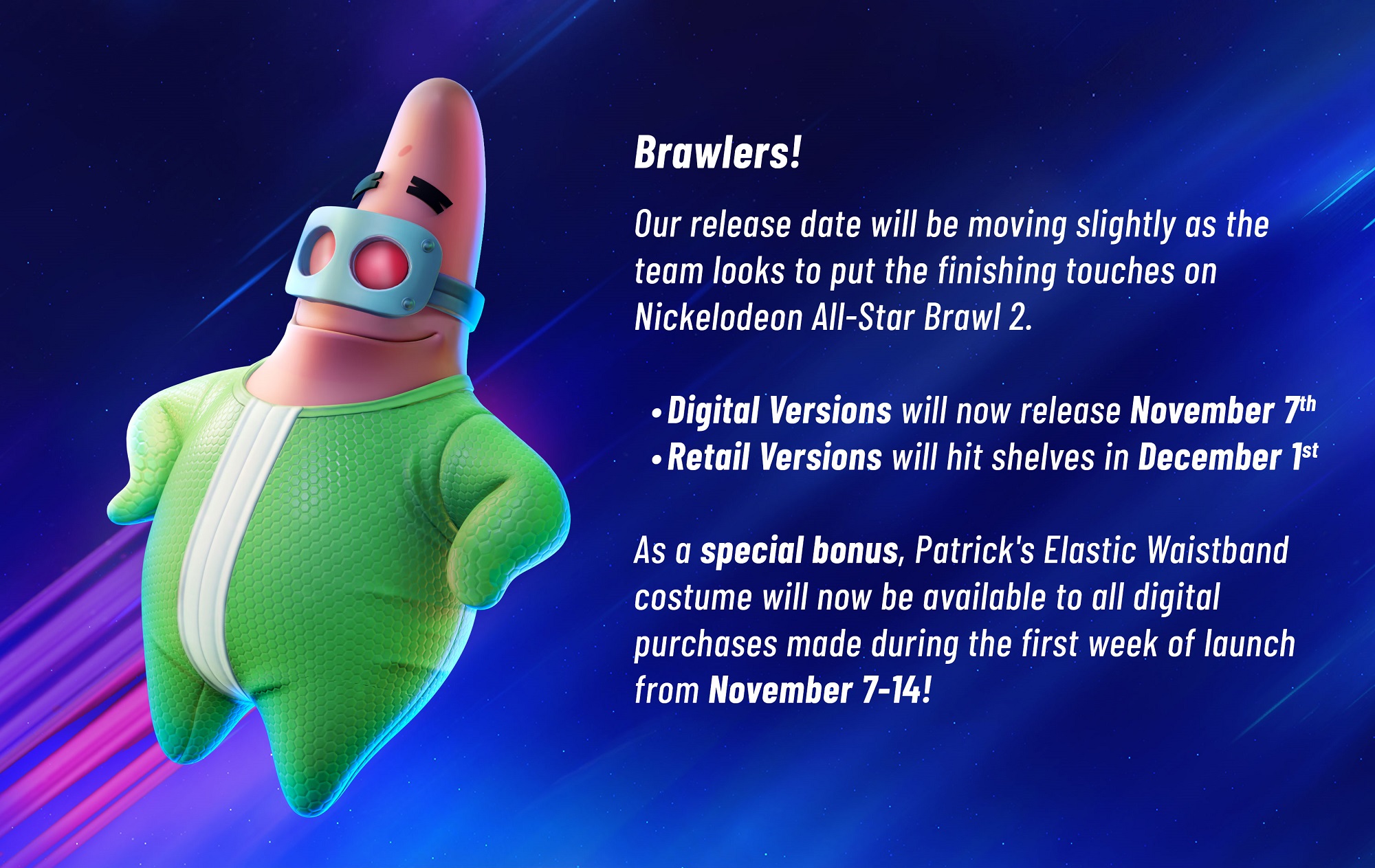 Релиз Nickelodeon All-Star Brawl 2 отложили до 7 ноября - изображение 1 Релиз Nickelodeon All-Star Brawl 2 отложили до 7 ноября - фото 1