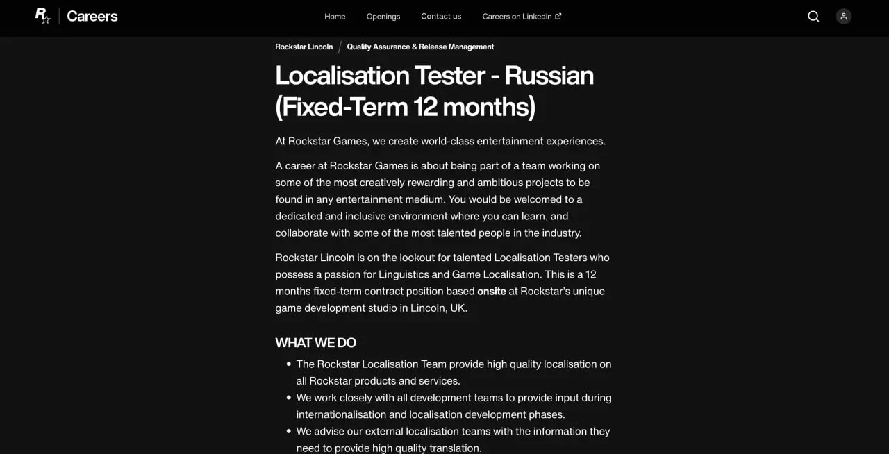 Создатели GTA 6 занялись поиском тестировщика русской локализации - фото 1