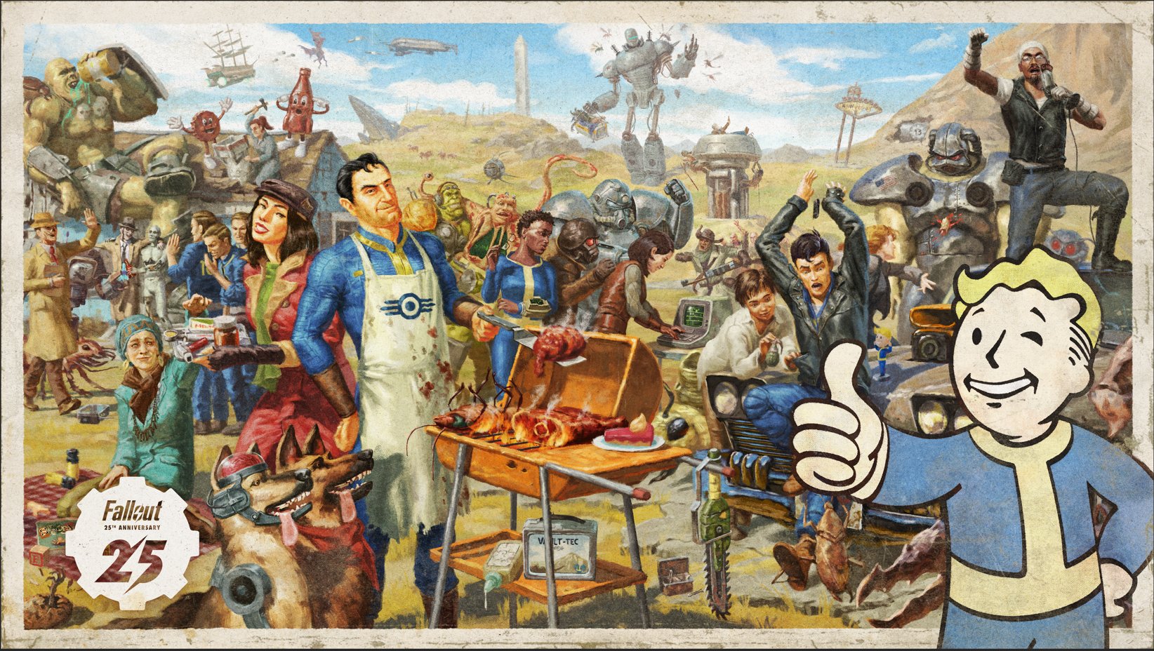 Bethesda выпустила постер Fallout к 25-летию серии - фото 1