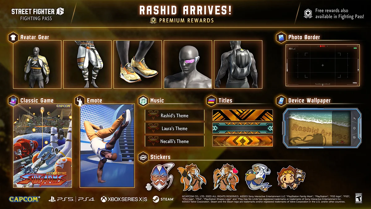 Боевой пропуск в Street Fighter 6 посвятили будущему новому бойцу Рашиду - фото 1