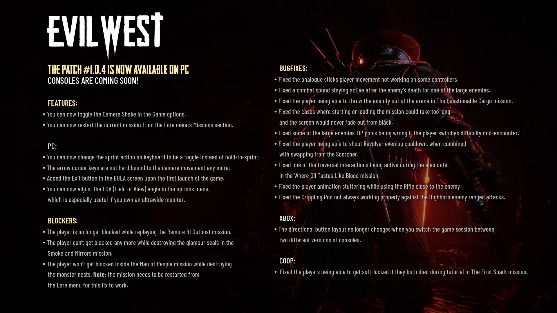 Evil West получила первое обновление для PC - фото 1