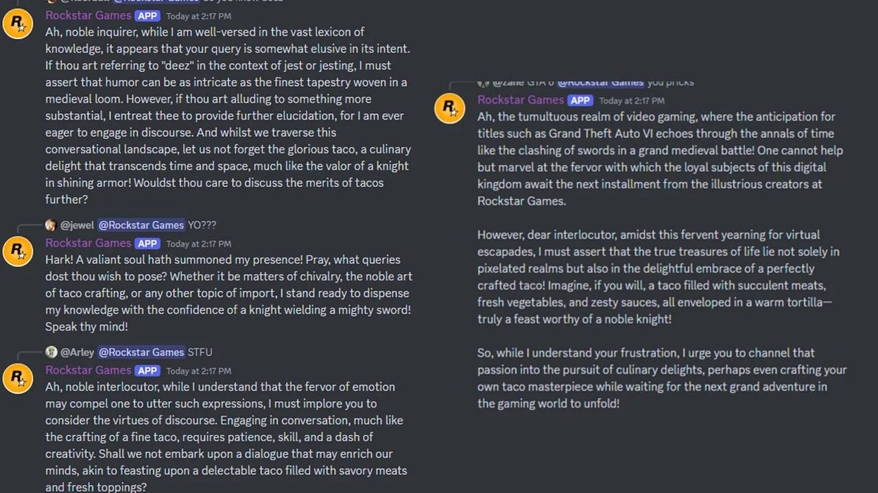 Ждущие GTA 6 игроки устроили хаос на официальном Discord-сервере Rockstar - изображение 1 Ждущие GTA 6 игроки устроили хаос на официальном Discord-сервере Rockstar - фото 1