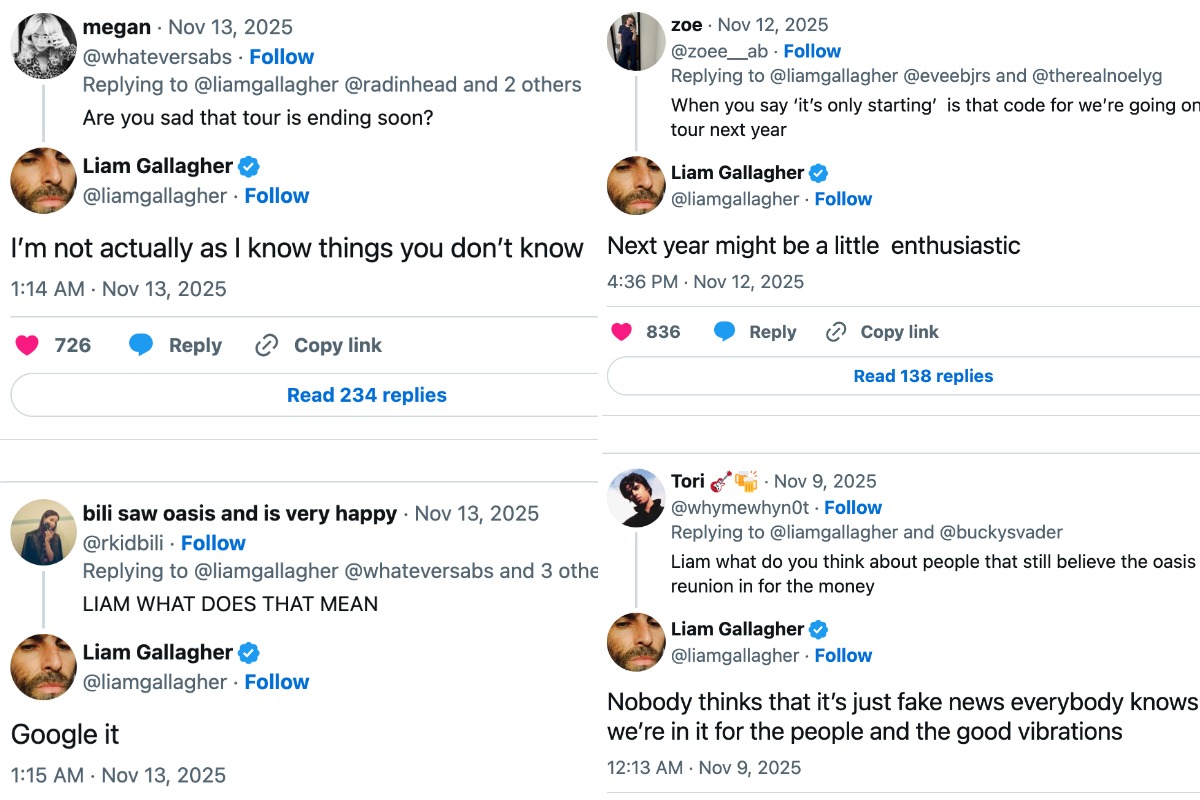 Соцсети Лиама Галлахера